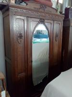 Jugendstilschrank Eiche
